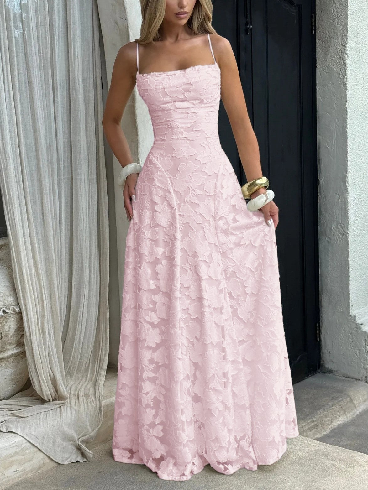 Jacquard Maxi Dress