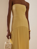 Susan Sunshine Yellow Maxi Dress
