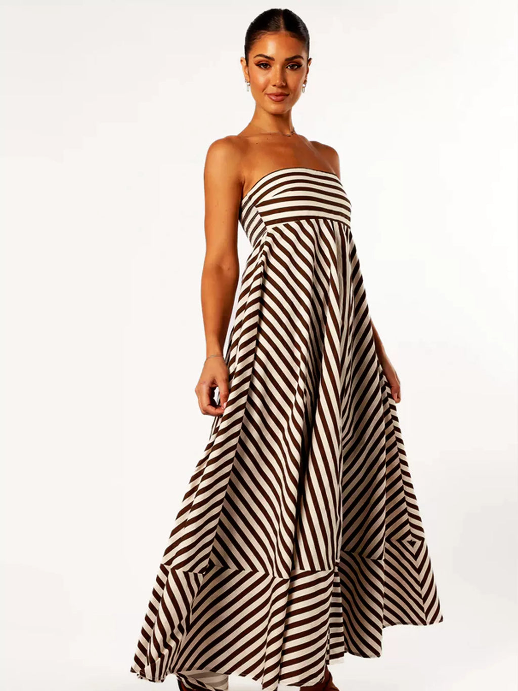 Nocturnal Charm Ruched Maxi Dress