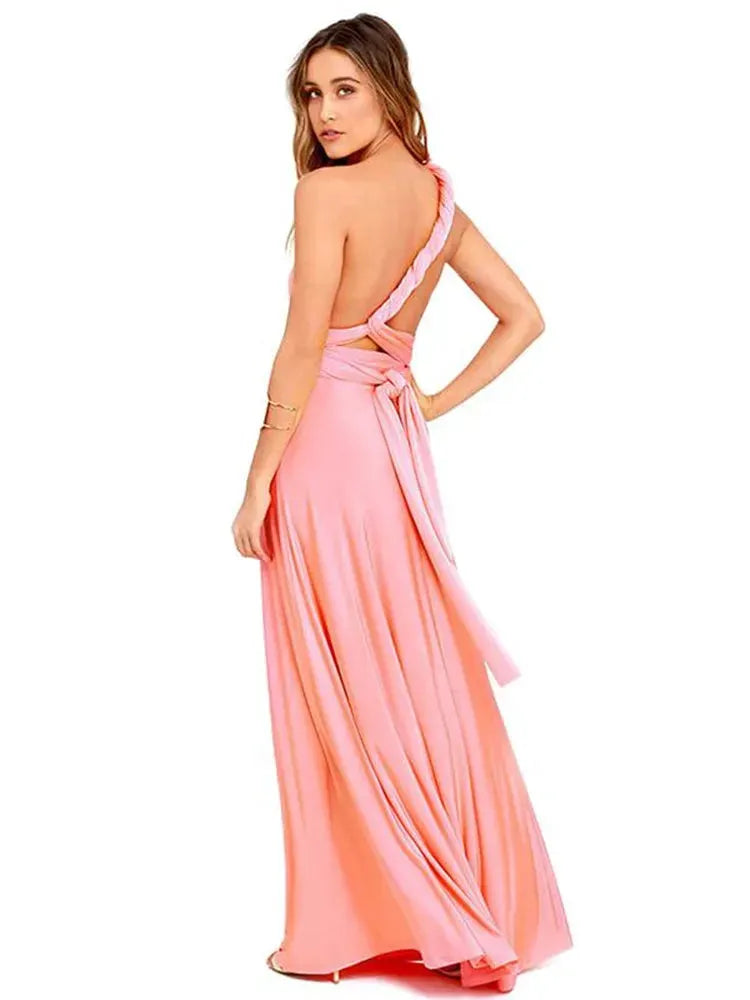 Marzella Multiway Maxi Dress – Tie Wrap Bridesmaid and Formal Occasion Gown in Multiple Colours